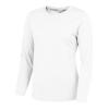 Women's long sleeve cool T Arctic White