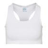 Women's cool sports crop top Arctic White