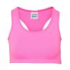 Women's cool sports crop top Electric Pink