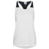 Women's cool smooth workout vest Arctic White/Black