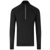 Cool Flex long half-zip top Jet Black