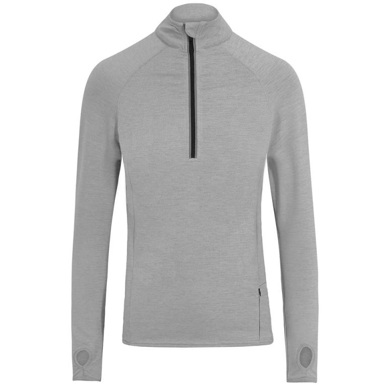 Cool Flex long half-zip top Silver Grey