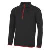 Cool ½ zip sweatshirt Jet Black/Fire Red