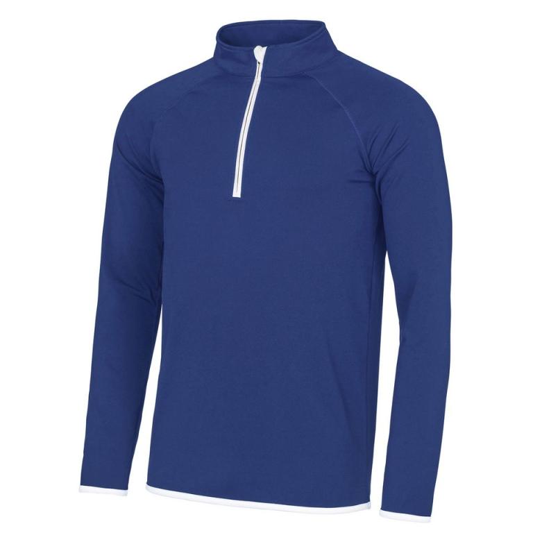 Cool ½ zip sweatshirt Royal Blue/Arctic White