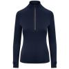 Women's Cool Flex long half-zip top French Navy