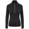 Women's Cool Flex long half-zip top Jet Black