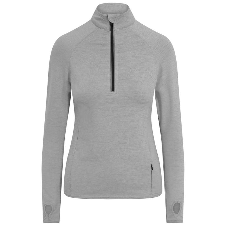 Women's Cool Flex long half-zip top Silver Grey