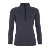 Women's cool ½ zip sweatshirt Charcoal/Jet Black