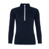 Women's cool ½ zip sweatshirt French Navy/Arctic White