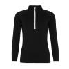 Women's cool ½ zip sweatshirt Jet Black/Arctic White