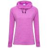 Women's cool cowl neck top Raspberry Melange