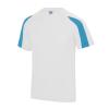 Kids contrast cool T Arctic White/Sapphire Blue