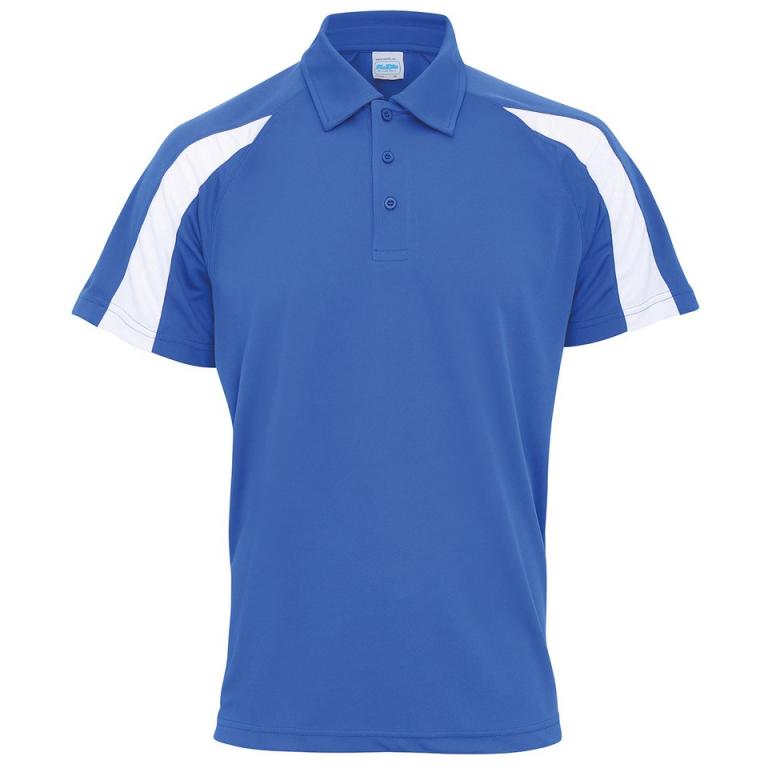 Contrast cool polo Royal Blue/Arctic White