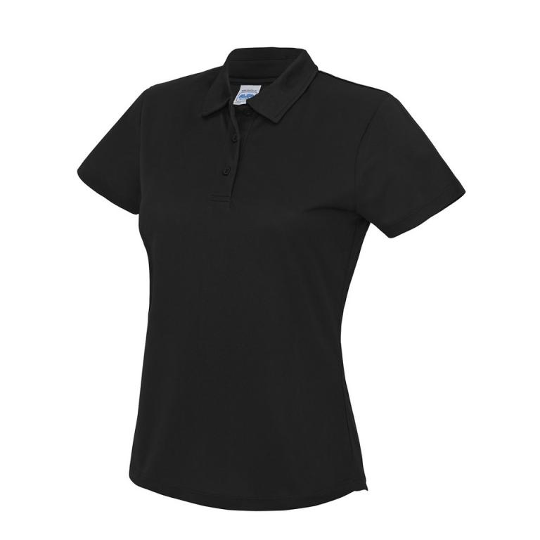 Women's cool polo Jet Black