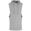 Urban sleeveless muscle hoodie Sports Grey