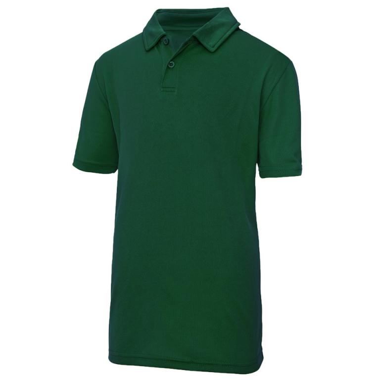 Kids cool polo Bottle Green