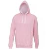 Varsity hoodie Baby Pink/Arctic White