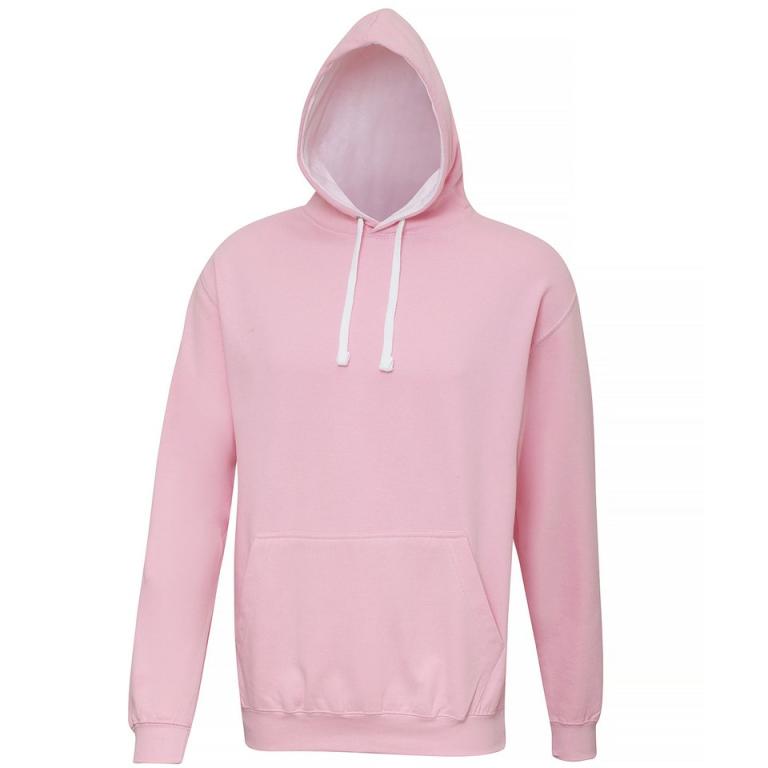 Varsity hoodie Baby Pink/Arctic White