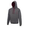 Varsity hoodie Charcoal/Burgundy