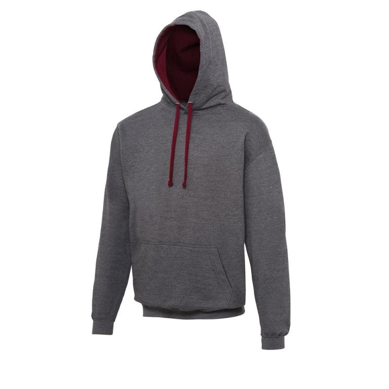 Varsity hoodie Charcoal/Burgundy