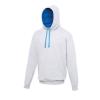 Varsity hoodie Heather Grey/Sapphire Blue