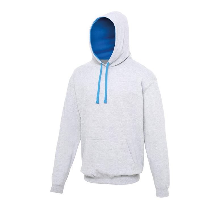 Varsity hoodie Heather Grey/Sapphire Blue