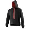 Varsity hoodie Jet Black/Fire Red