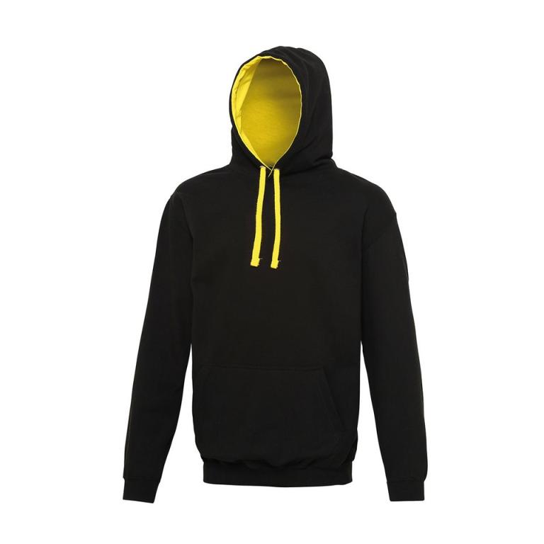 Varsity hoodie Jet Black/Sun Yellow