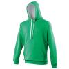 Varsity hoodie Kelly Green/Arctic White