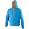 Varsity hoodie Sapphire Blue/Orange Crush