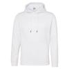 Sports polyester hoodie Arctic White