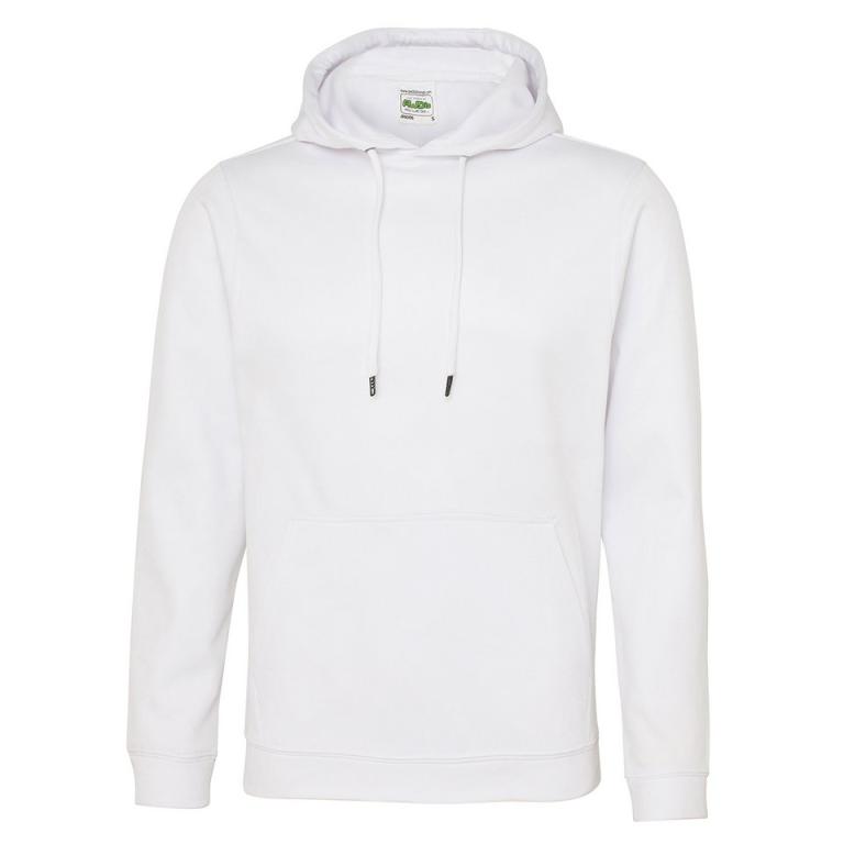 Sports polyester hoodie Arctic White