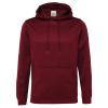 Sports polyester hoodie Burgundy