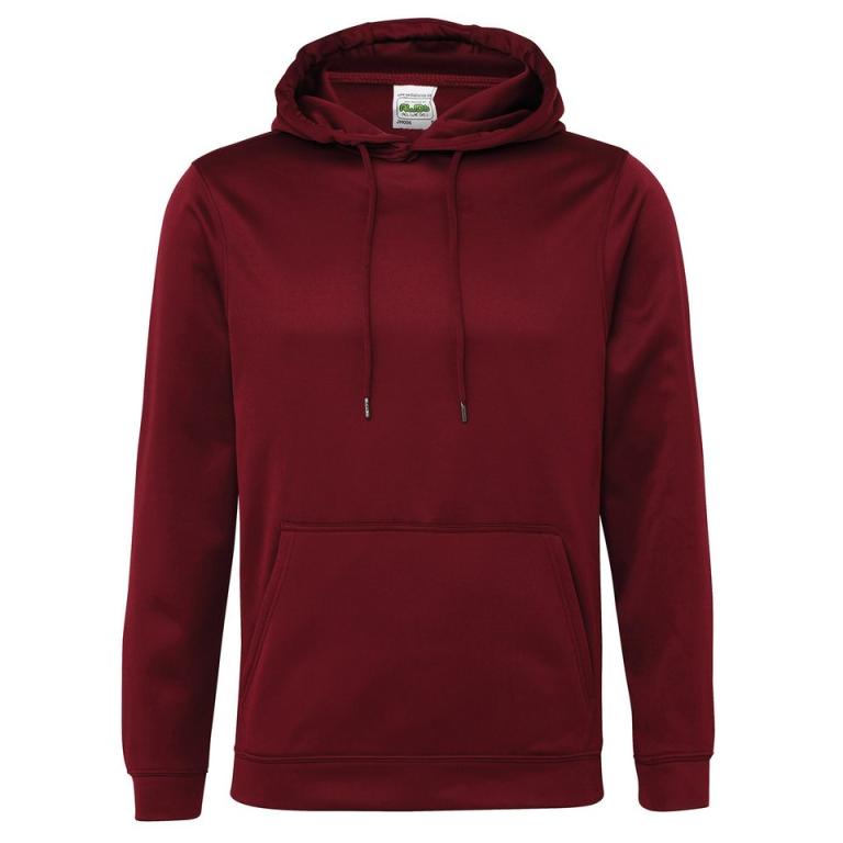 Sports polyester hoodie Burgundy