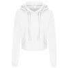 Women's cropped hoodie Arctic White