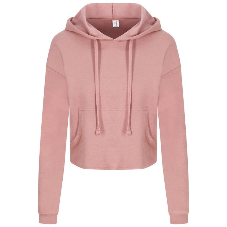 Women's cropped hoodie Dusty Pink