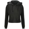 Women's cropped hoodie Jet Black