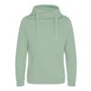 Cross neck hoodie Dusty Green