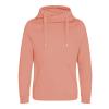 Cross neck hoodie Dusty Pink