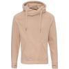 Cross neck hoodie Nude