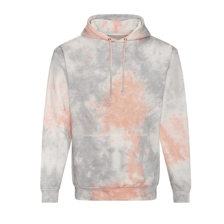 Tie dye hoodie Grey Pink Marble