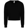 Women's cropped sweat Deep Black