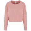 Women's cropped sweat Dusty Pink