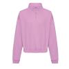 Women's cropped ¼-zip sweat Lavender