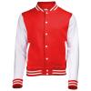 Varsity jacket Fire Red/White