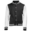 Varsity jacket Jet Black/White