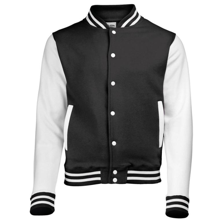 Varsity jacket Jet Black/White