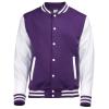 Varsity jacket Purple/White