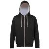 Varsity zoodie Jet Black/Heather Grey