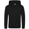 Kids sports polyester hoodie Jet Black